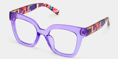 Malcolm Square Purple Glasses