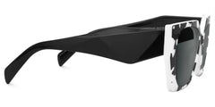 Sileidy Geometric Black-White Glasses