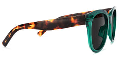 Harrell Square Dark-Green Sunglasses