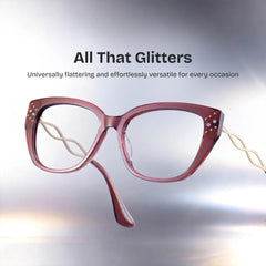 Alma Butterfly Brown Glasses
