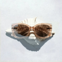 Rosie Clear Brown Butterfly Sunglasses