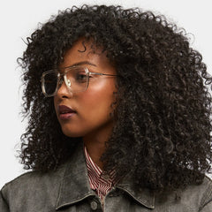 Gifford Aviator Clear Glasses