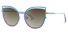 Spivey Cateye Iridescent Sunglasses