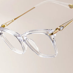 Amelia Cat eye Clear Glasses