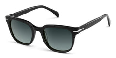 Rocco Rectangle Black Frame Polarized Sunglasses