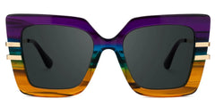 Poutine Square Multicolor Sunglasses