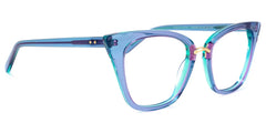 Martha Cat Eye Light-Blue Glasses