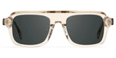 Nomad Rectangle Beige Polarized Sunglasses
