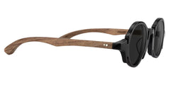 Charlie Round Black Sunglasses