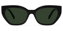 Zia Black Cat-Eye Sunglasses
