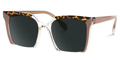 Misty Square Brown Glasses