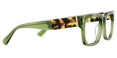 Fulford Rectangle Green Glasses
