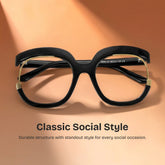 Darice Round Black Glasses