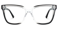 Benguie Square Black Clear Glasses