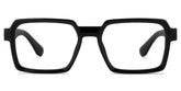 Fabien Rectangle Black Glasses