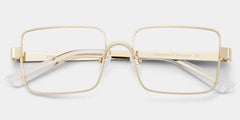 Gavin Rectangle Gold Glasses