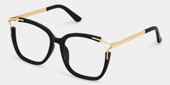 Sidibe Square Black Glasses