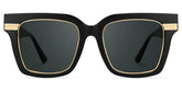 Taylor Square Black Glasses