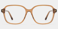 Clementine Clear Brown Square Glasses