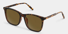 Malika Square Tortoise Polarized Sunglasses