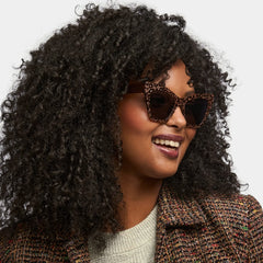 Ansyah Cateye Leopard Glasses