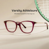 Finch Red Rectangle Glasses
