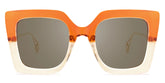 Qatar Square Orange Sunglasses