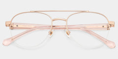 Emily Aviator Rose Gold Glasses