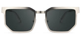 Barber Geometric Silver Glasses