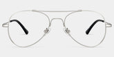 Chaima Aviator Silver Glasses