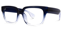 Colin Rectangle Dark-Blue Glasses
