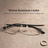 Paige Aviator Gold Glasses