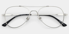 Chaima Aviator Silver Glasses