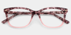 Sawyer Pink Rectangle Glasses