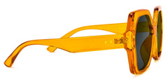 Piper Geometric Earthy-Yellow Glasses