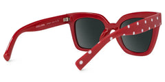 Malcolm Square Red-Dot Glasses
