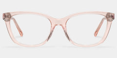 Cassia Pink Rectangle Glasses