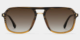 Kilworth Aviator Brown Glasses