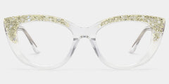 Elora Cat-eye Silver Glasses