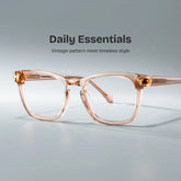 Heather Square Brown Glasses
