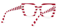 Pavia Butterfly Red Striped Glasses