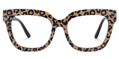 Yaniska Square Leopard Glasses