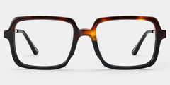 Beatrice Rectangle Two tone Glasses