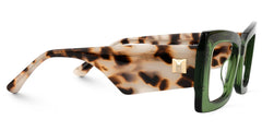 Mitia Rectangle Green Glasses