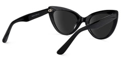Claudette Cat Eye Black Sunglasses