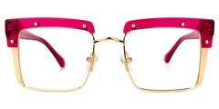 Kiana Square Bright-Pink Glasses