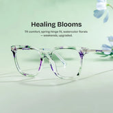 Jacqui Floral Square Glasses