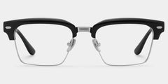 Landon Browline Silver Glasses