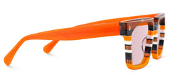 Laguer Rectangle Orange Sunglasses