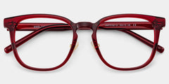 Hailey Square Red Glasses